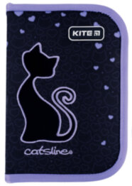 Пенал шкільний Kite K24-621-3 Catsline
